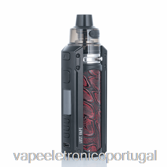 Vape Eletrônico Perdido Vape Ursa Quest 100w Pod Mod Kit Preto / Couro Ukiran